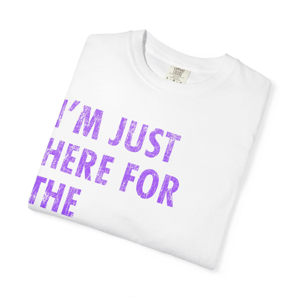 Just Here for the Savasana_DistressedText t-shirt