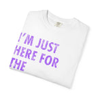 Just Here for the Savasana_DistressedText t-shirt