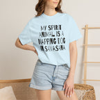 My Spirit Animal is a Napping Dog in Savasana t-shirt