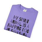 My Spirit Animal is a Napping Dog in Savasana t-shirt