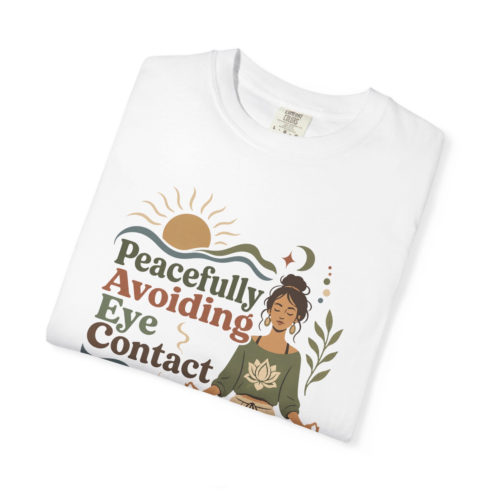 Peacefully Avoiding Eye Contact t-shirt