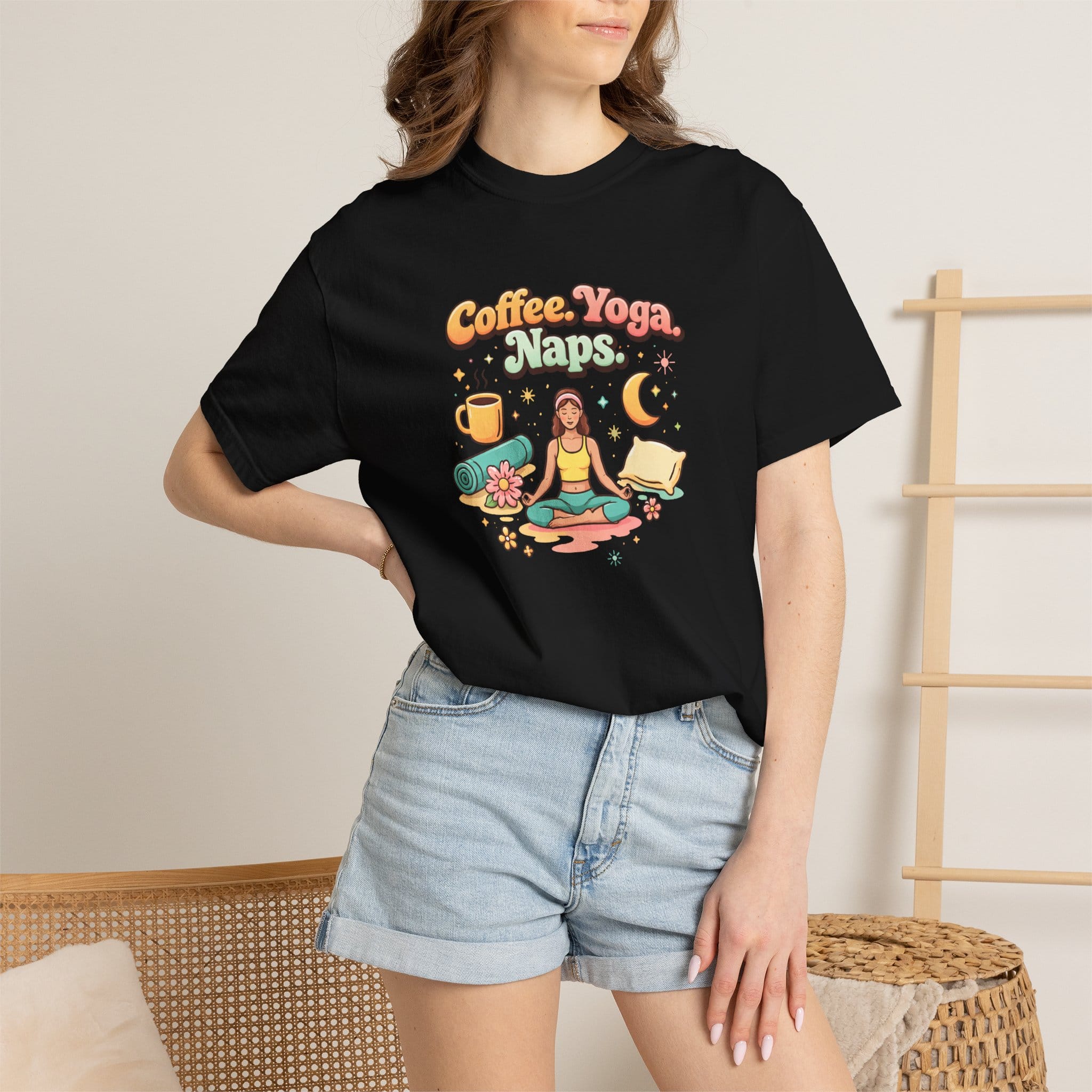 Coffee Yoga Naps t-shirt