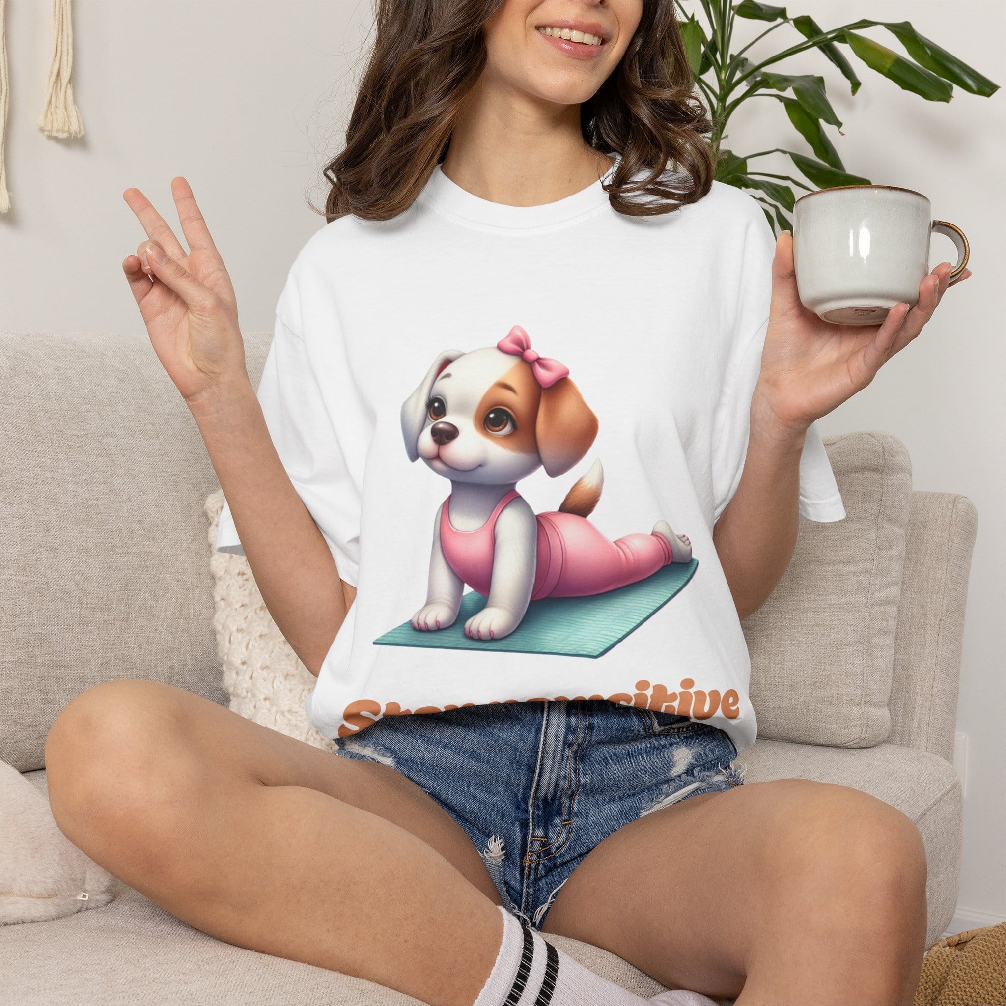 Stay pawsitive t-shirt