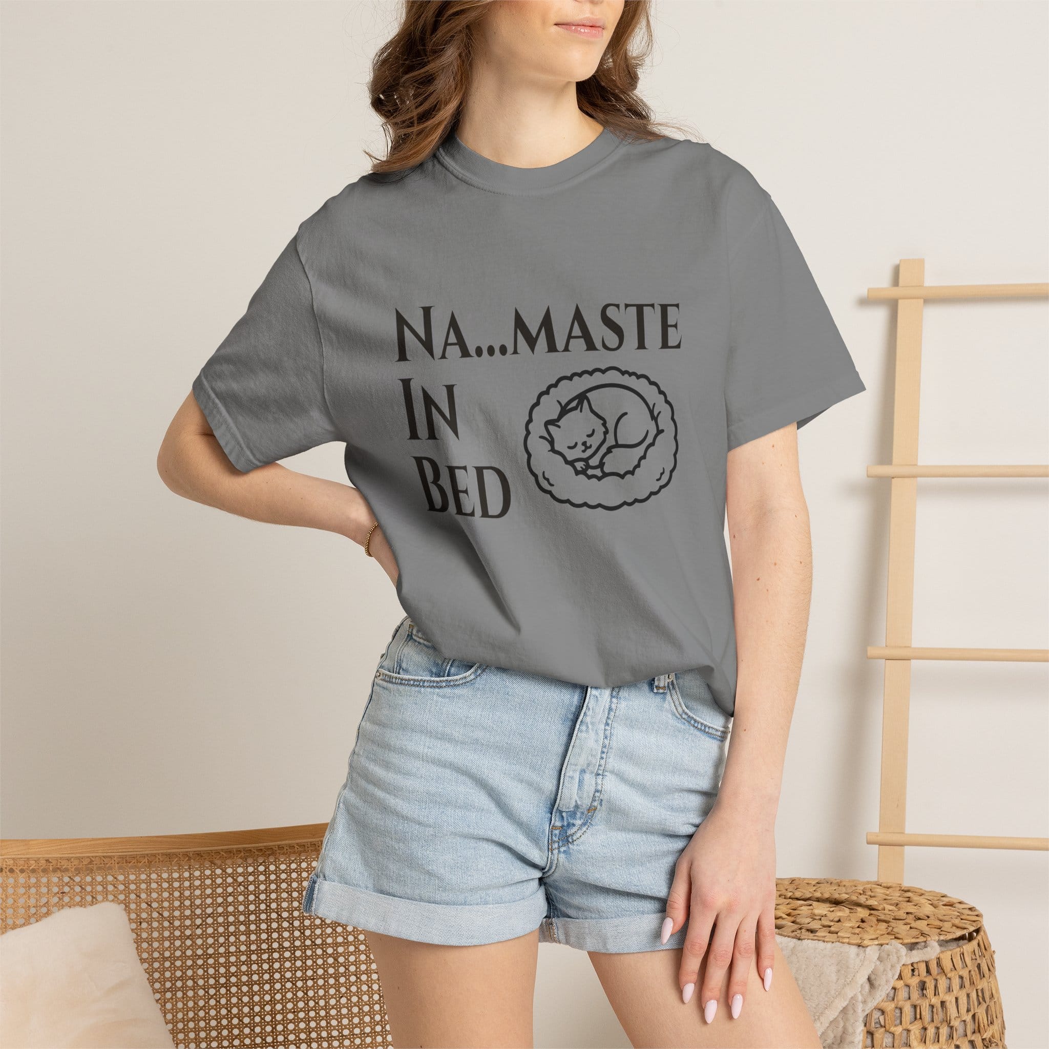 Na....maste in Bed t-shirt