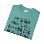 My Spirit Animal is a Napping Dog in Savasana t-shirt