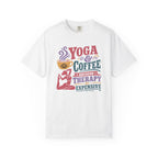 Yoga & Coffee Because Therapy Is Expensive t-shirt