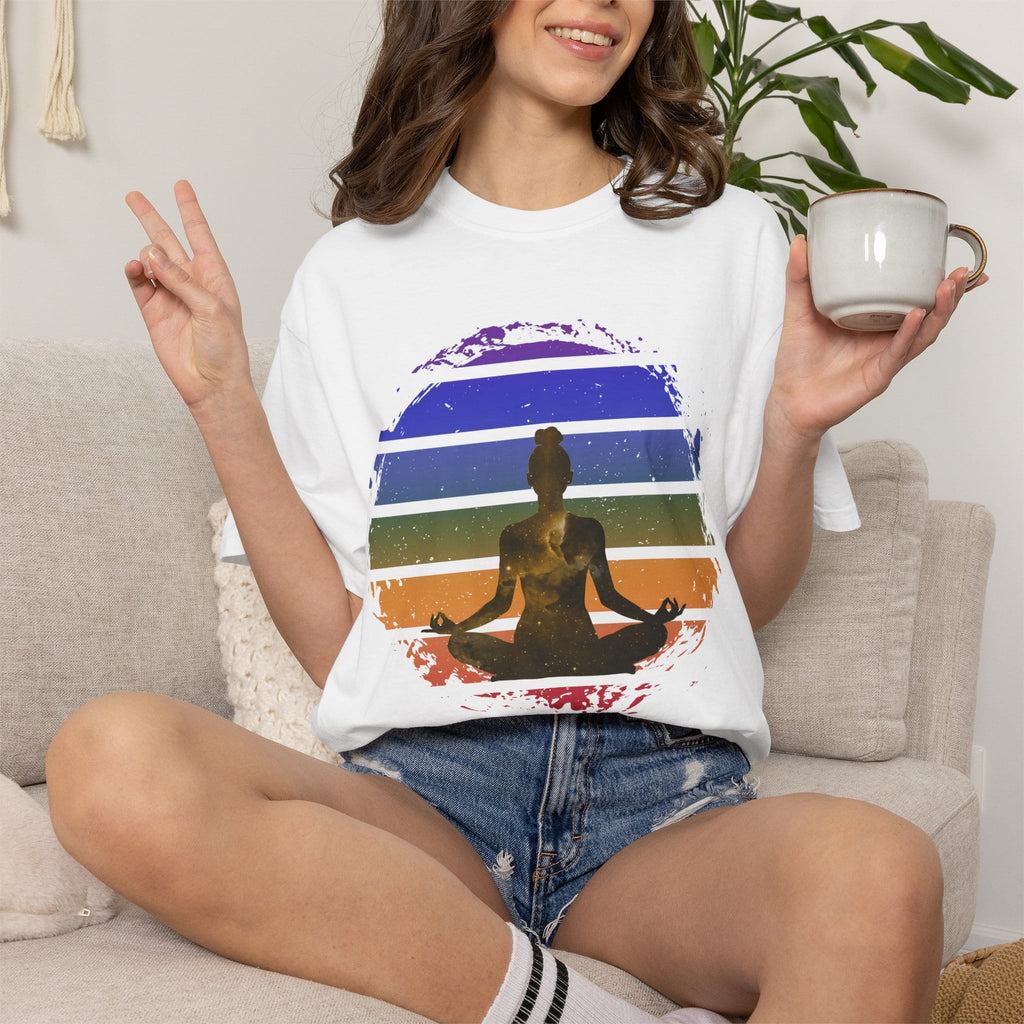 Retro Cosmic Meditation t-shirt
