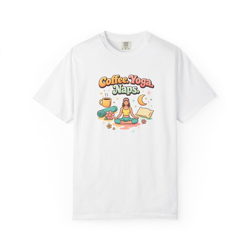 Coffee Yoga Naps t-shirt