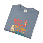 Drink Wine Pet Dogs Do Yoga t-shirt