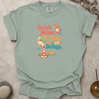 Drink Wine Pet Dogs Do Yoga t-shirt