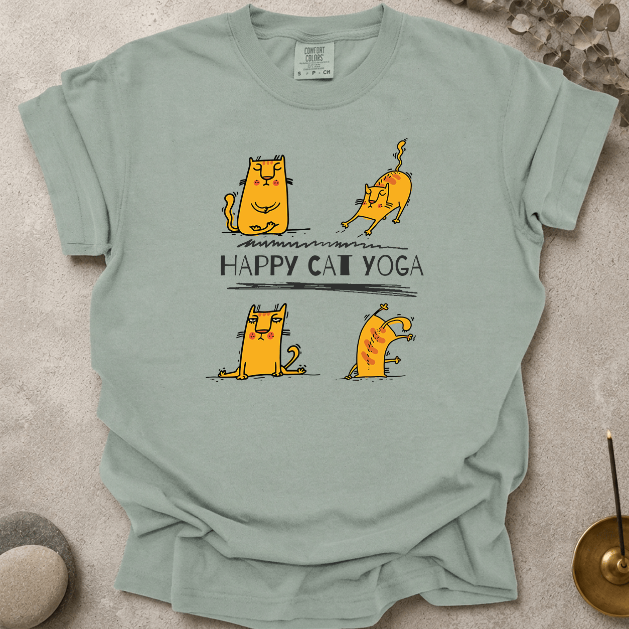 Happy Cat Yoga t-shirt