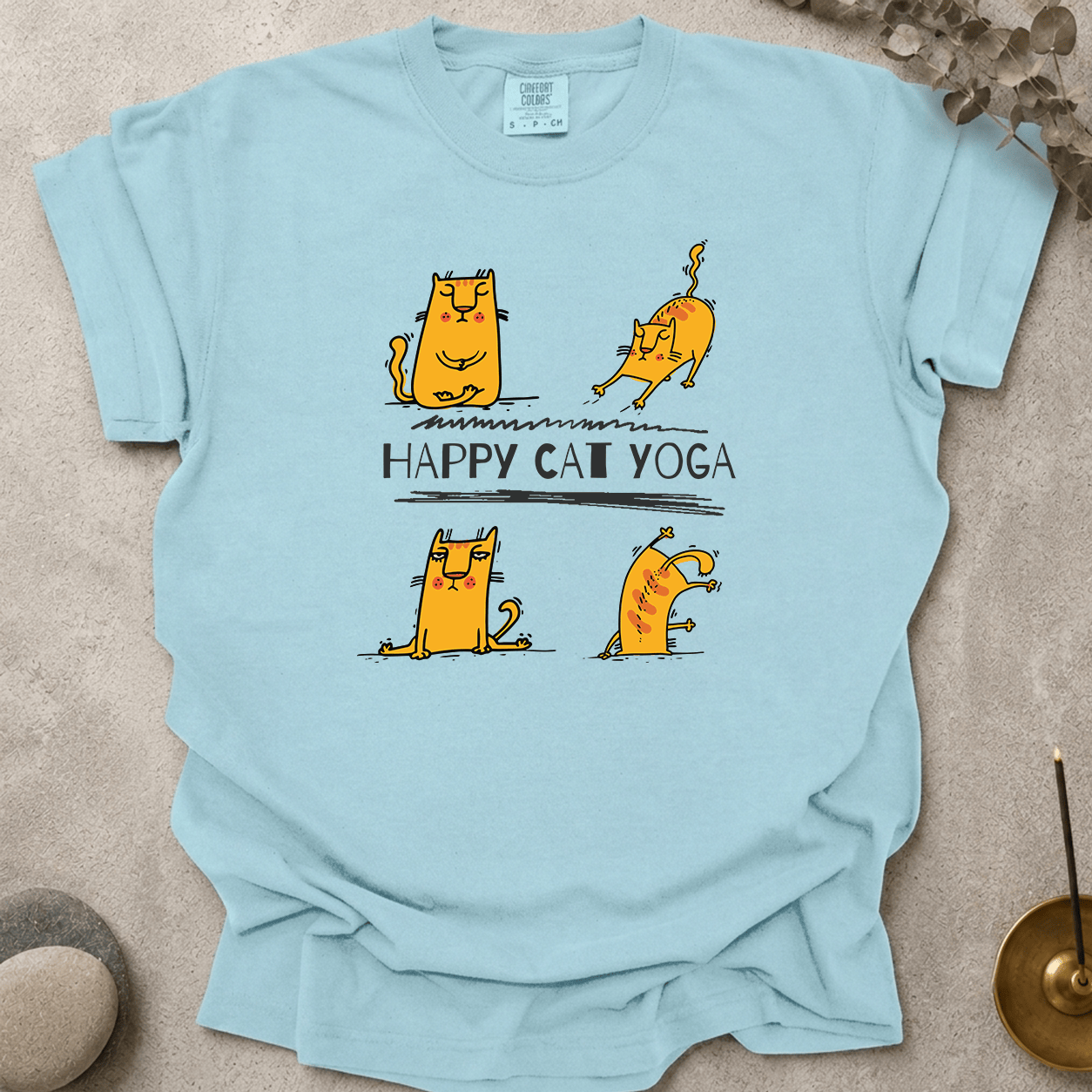 Happy Cat Yoga t-shirt