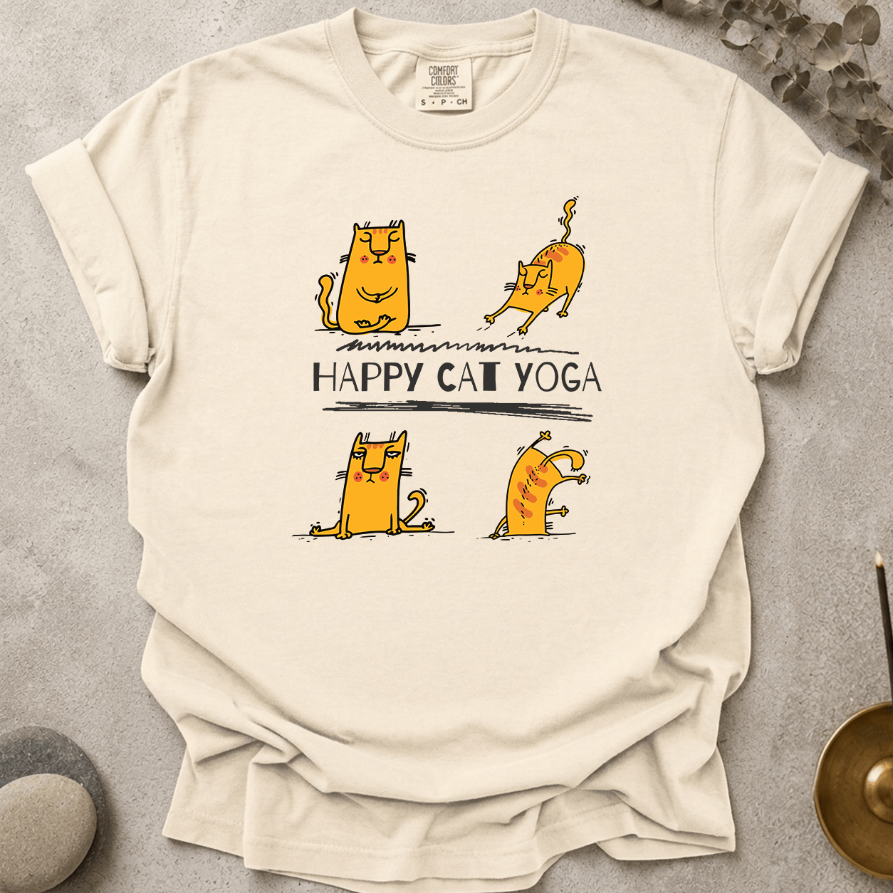 Happy Cat Yoga t-shirt