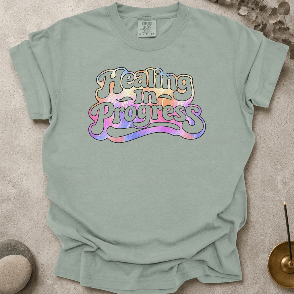 Groovy Healing in Progress t-shirt