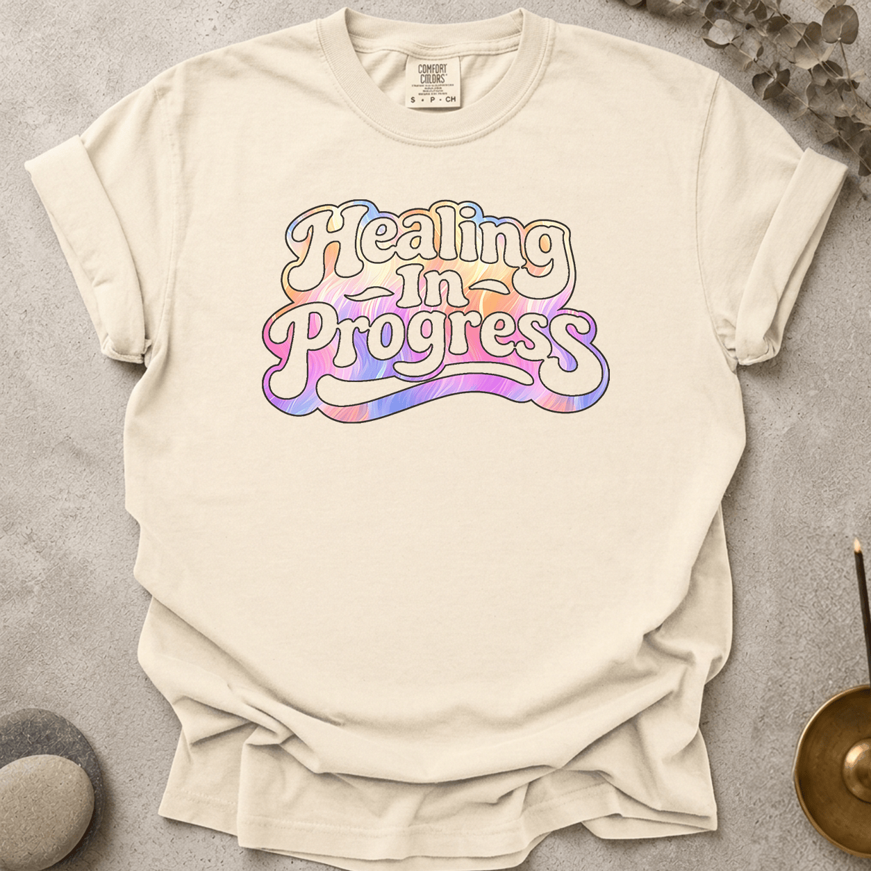 Groovy Healing in Progress t-shirt