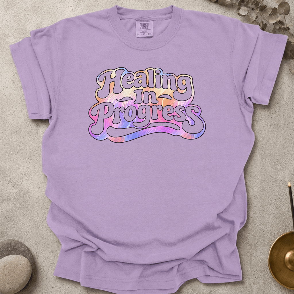 Groovy Healing in Progress t-shirt