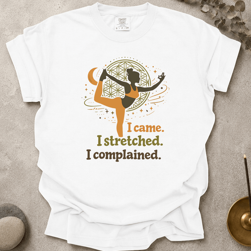 I Came I Stretched I Complained t-shirt