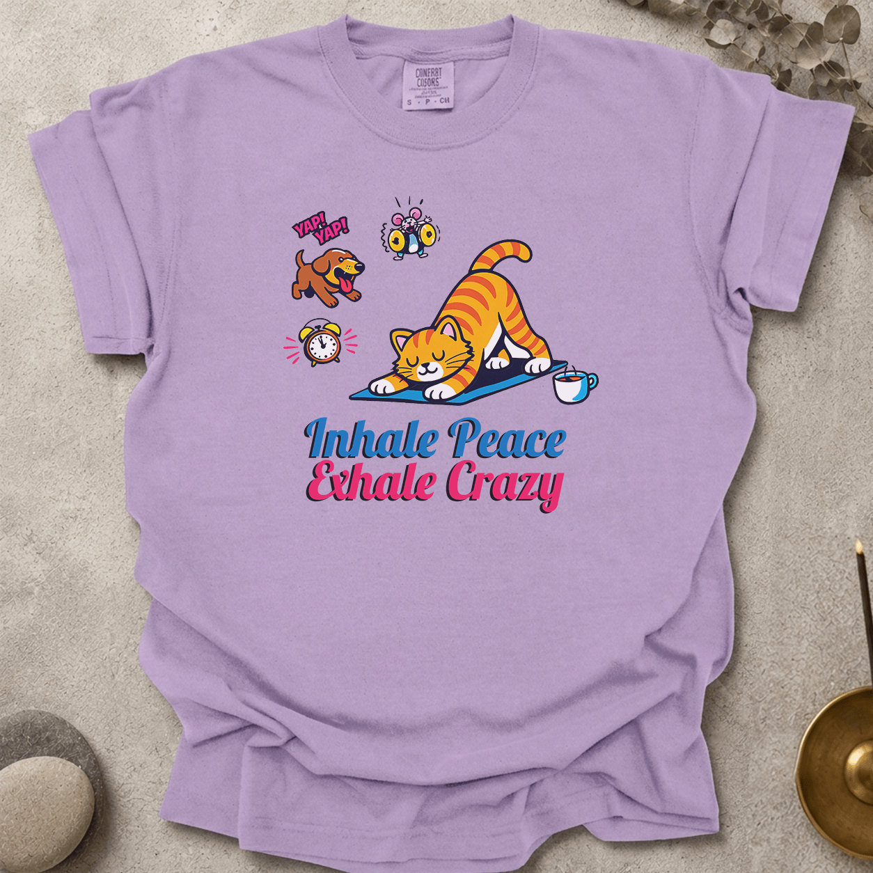 Inhale Peace Exhale Crazy t-shirt
