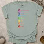 Know See Speak Love Do Feel Am t-shirt