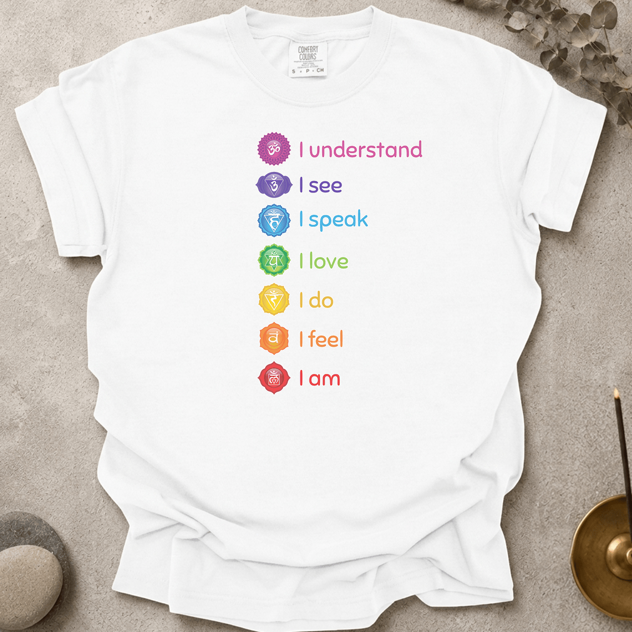 Know See Speak Love Do Feel Am t-shirt