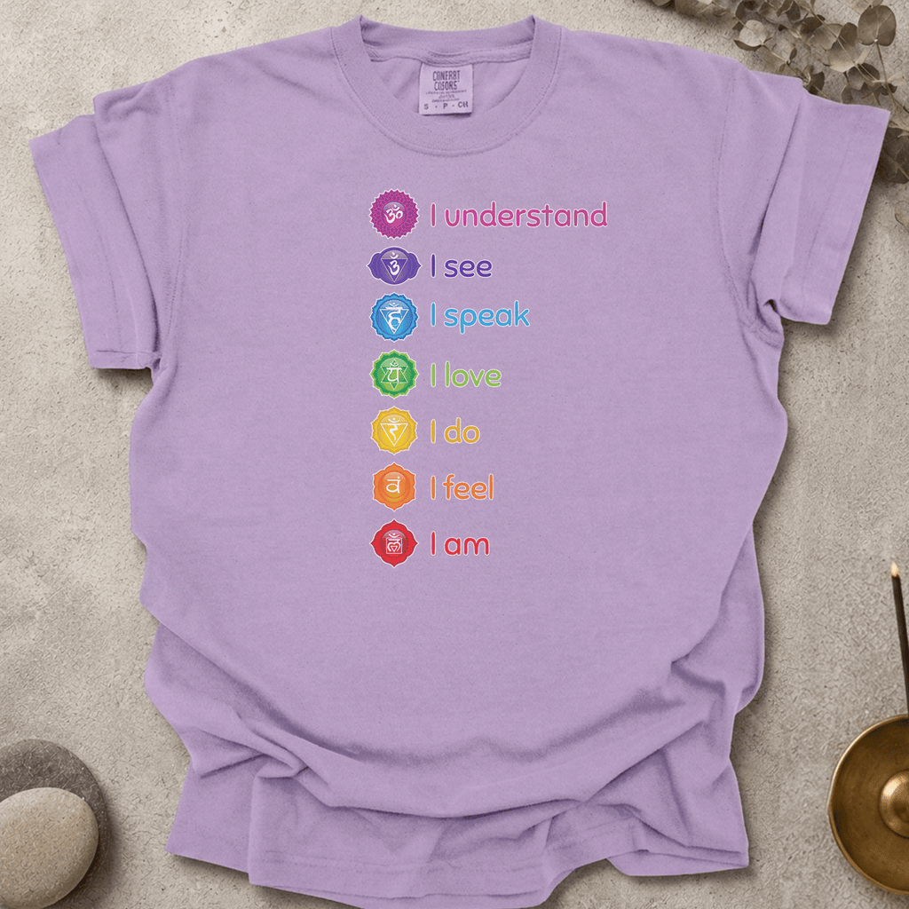 Know See Speak Love Do Feel Am t-shirt