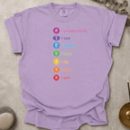 Know See Speak Love Do Feel Am t-shirt