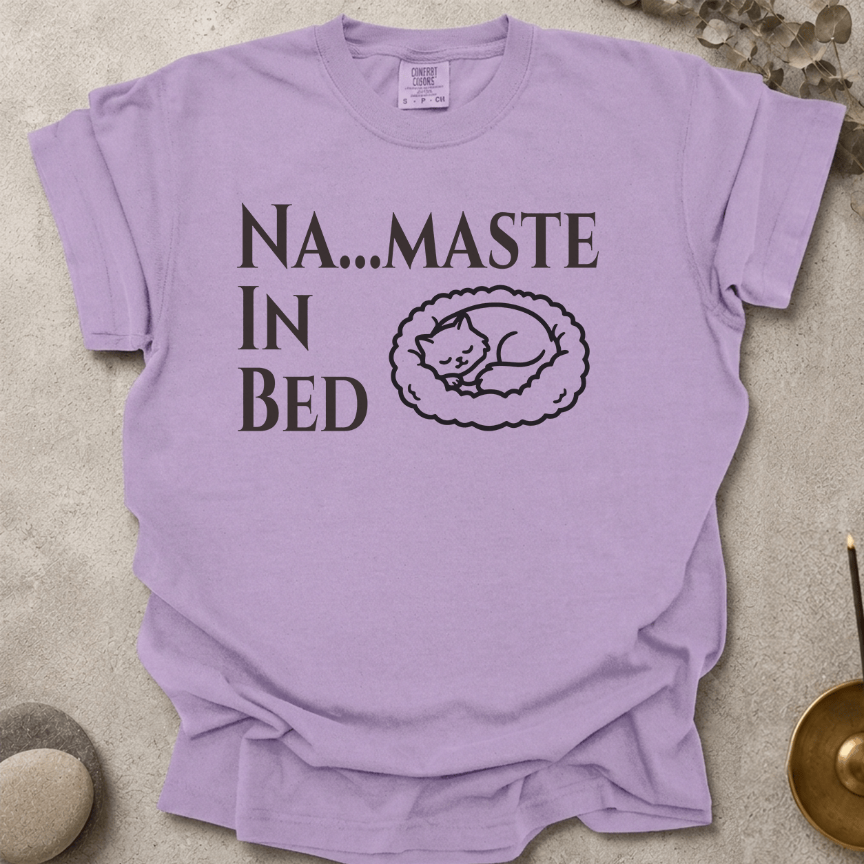 Na....maste in Bed t-shirt