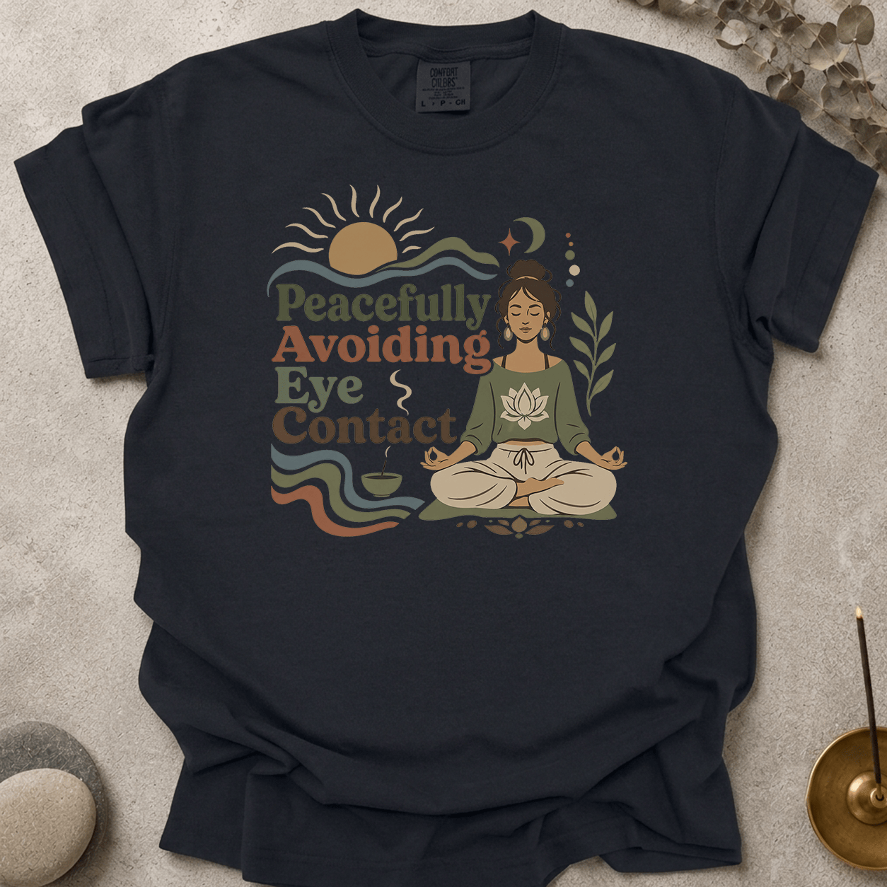 Peacefully Avoiding Eye Contact t-shirt