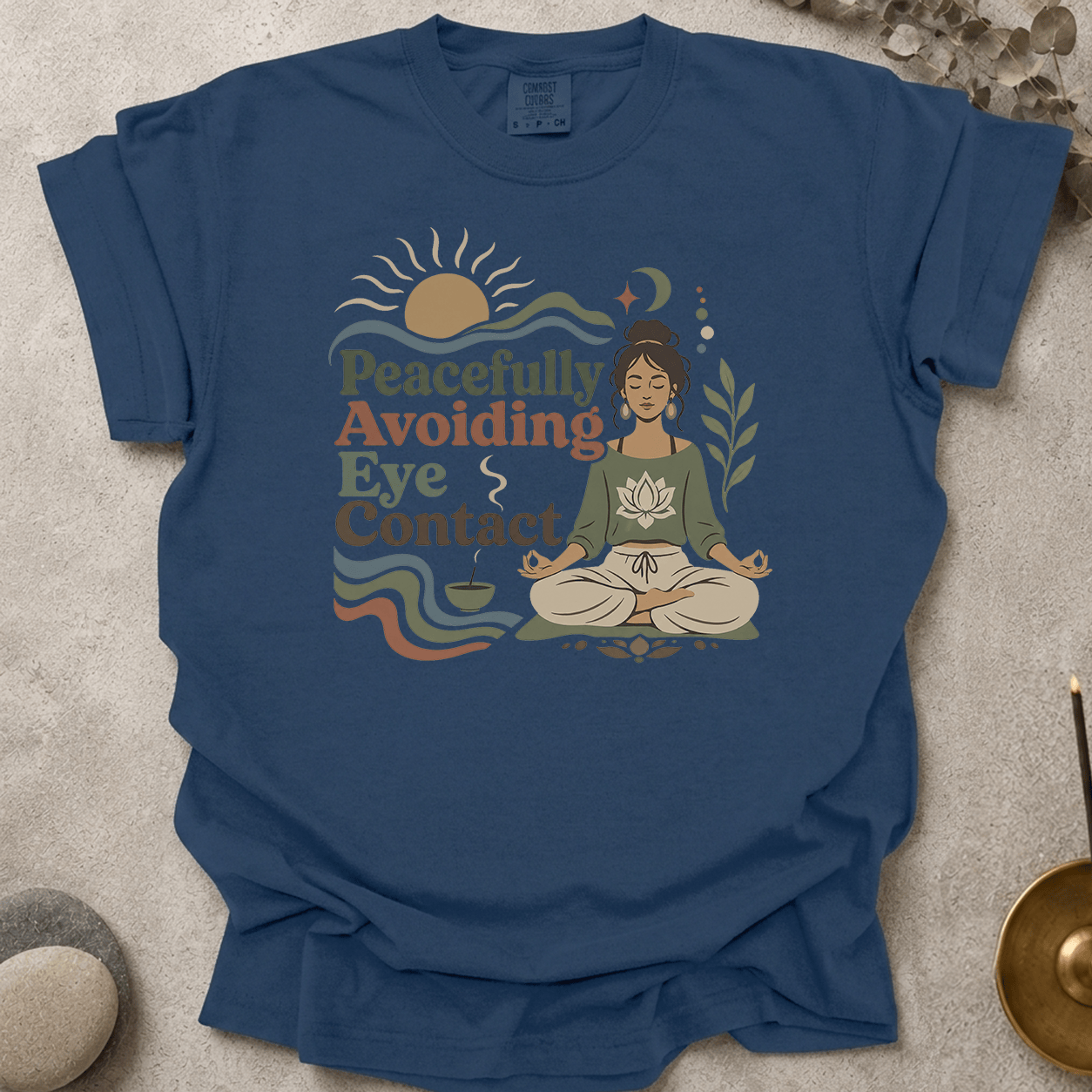 Peacefully Avoiding Eye Contact t-shirt