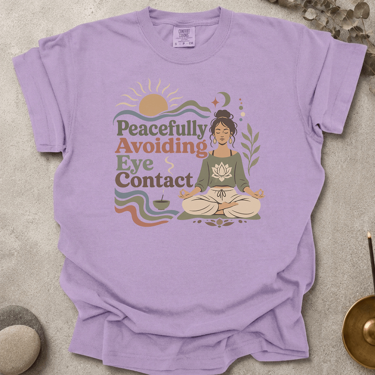 Peacefully Avoiding Eye Contact t-shirt