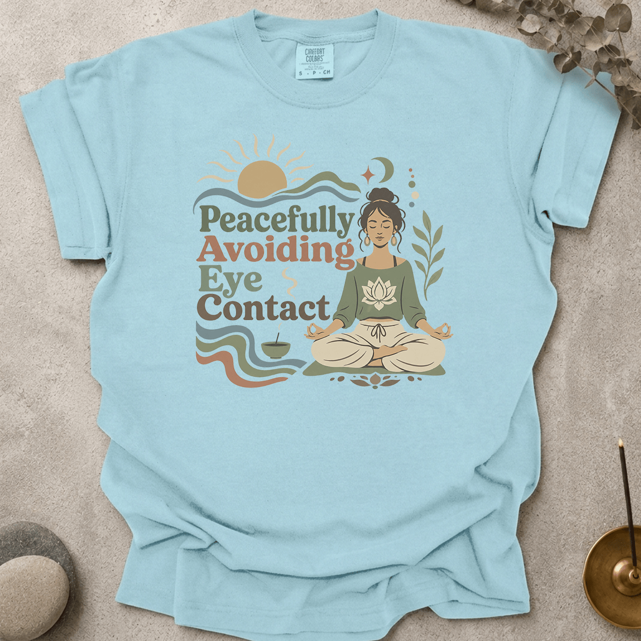 Peacefully Avoiding Eye Contact t-shirt