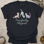 Purrfectly Aligned Cats t-shirt