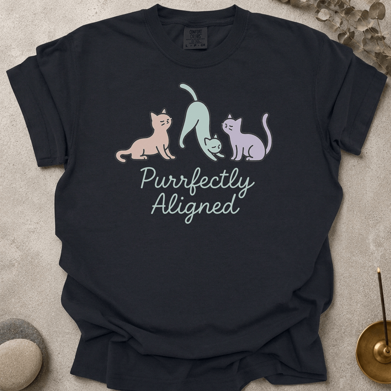 Purrfectly Aligned Cats t-shirt