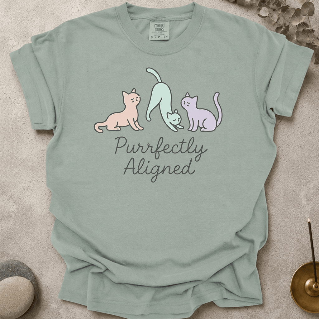 Purrfectly Aligned Cats t-shirt