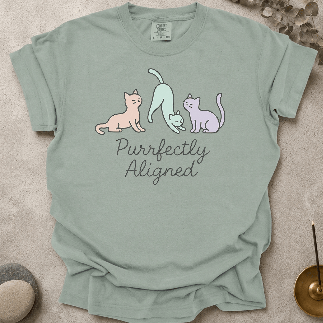 Purrfectly Aligned Cats t-shirt
