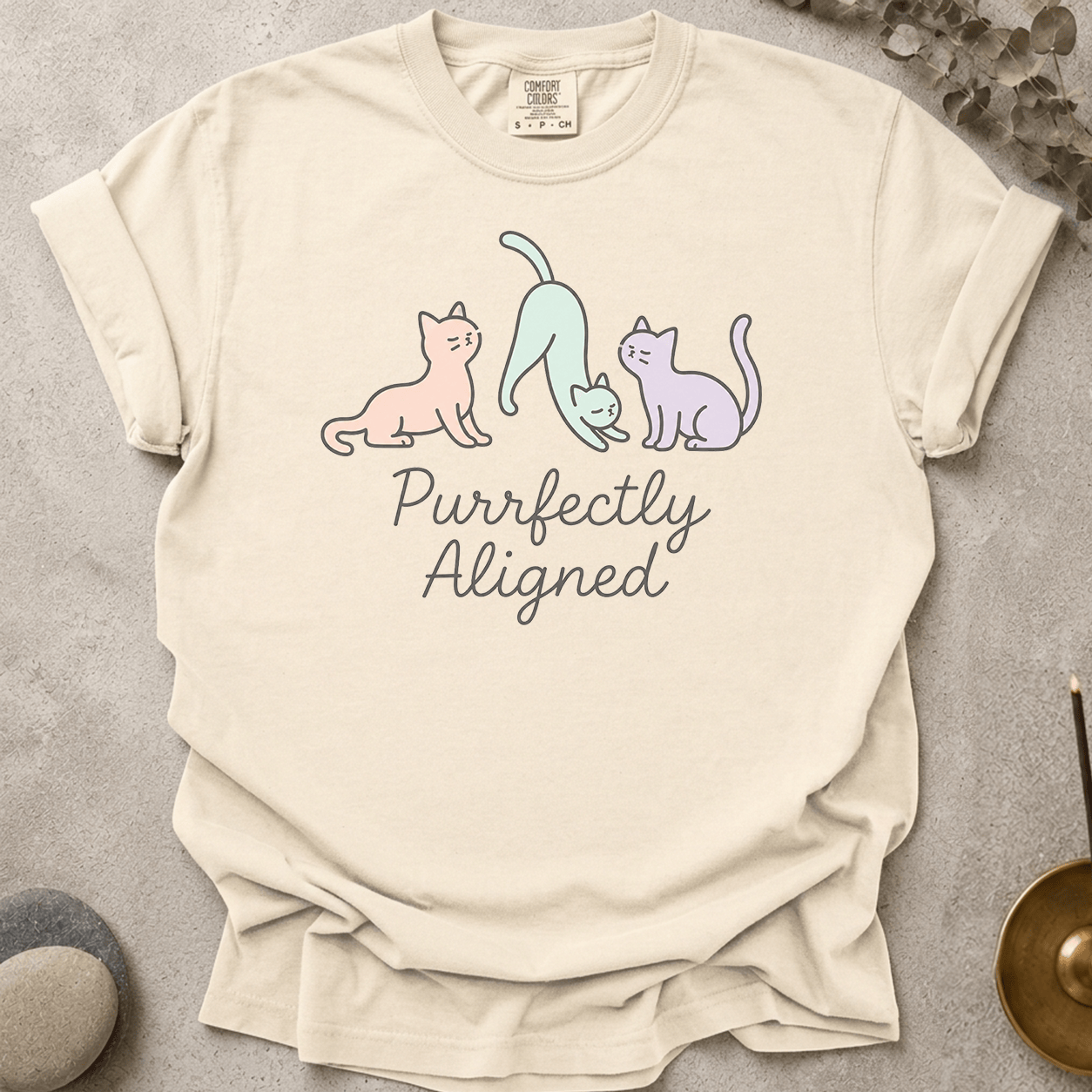 Purrfectly Aligned Cats t-shirt