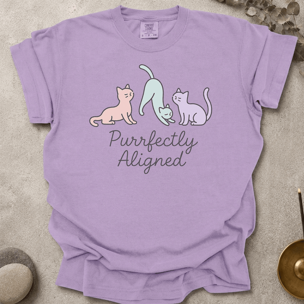 Purrfectly Aligned Cats t-shirt
