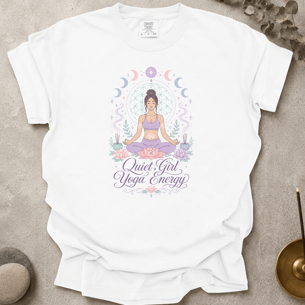 Quiet Girl Yoga Energy t-shirt