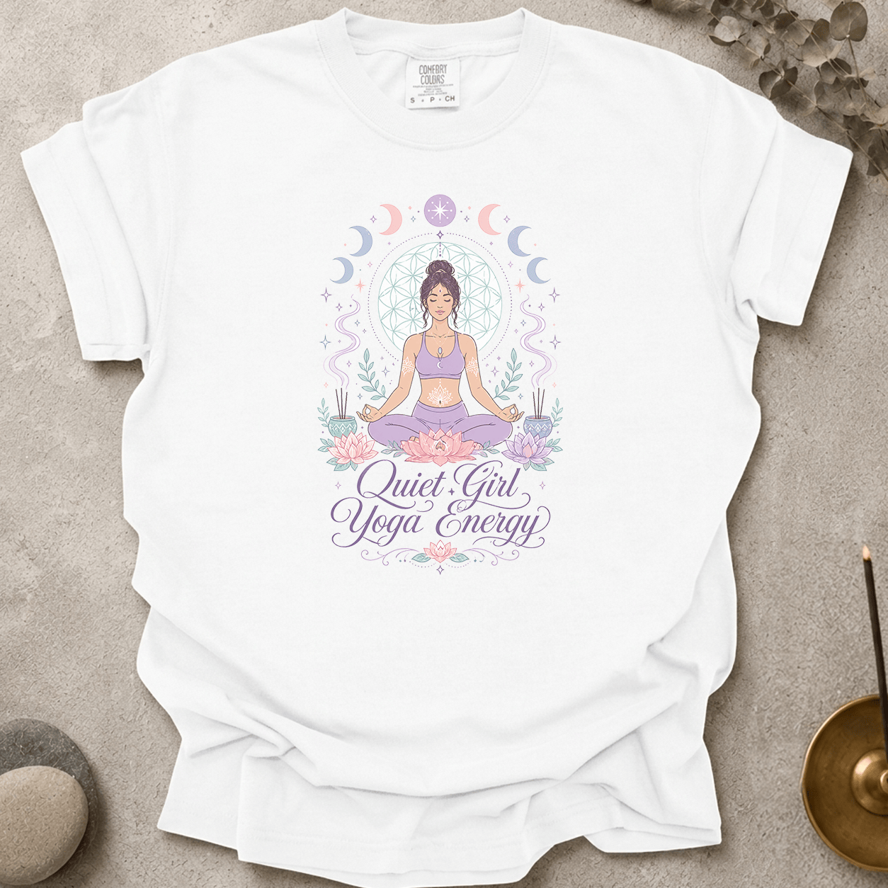 Quiet Girl Yoga Energy t-shirt
