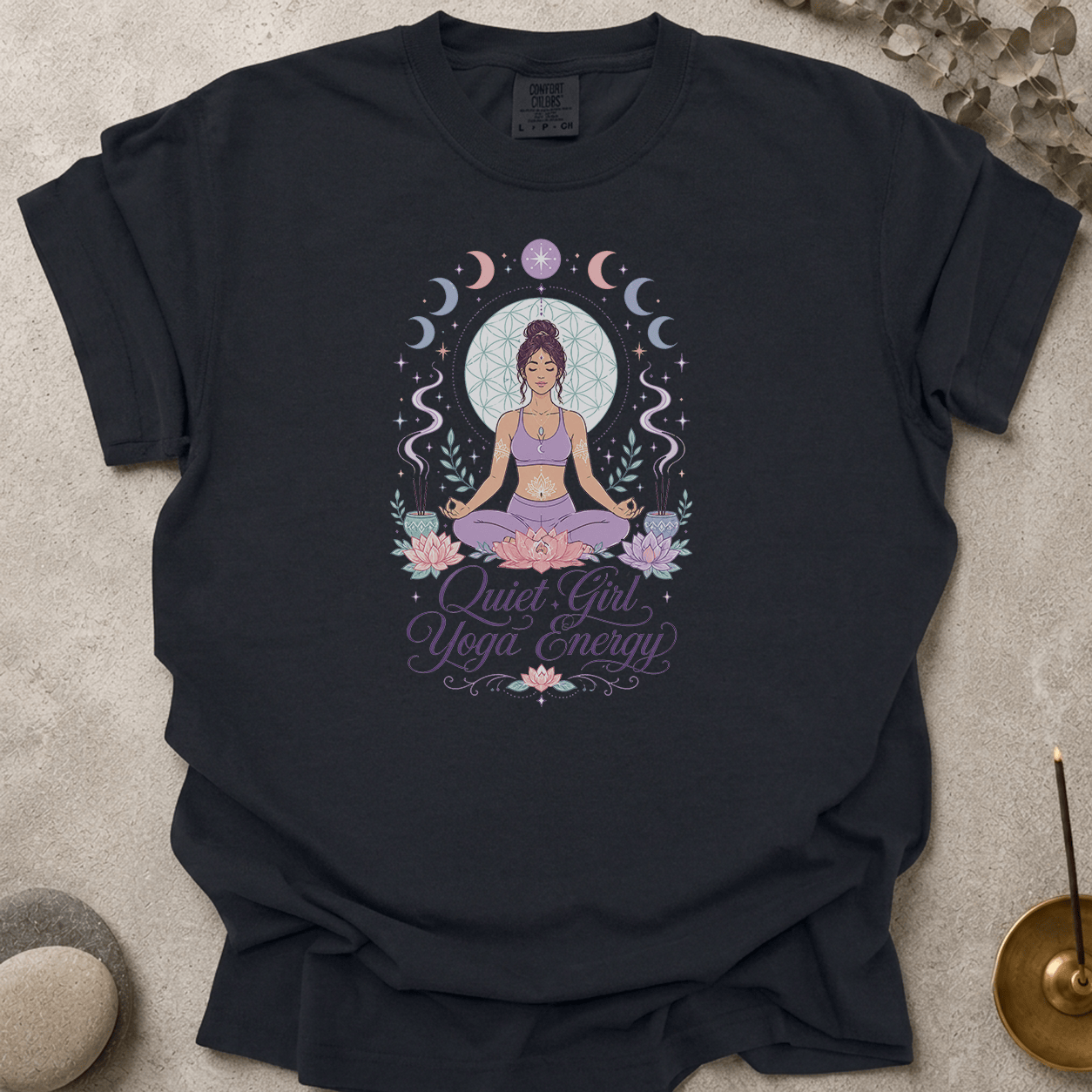 Quiet Girl Yoga Energy t-shirt