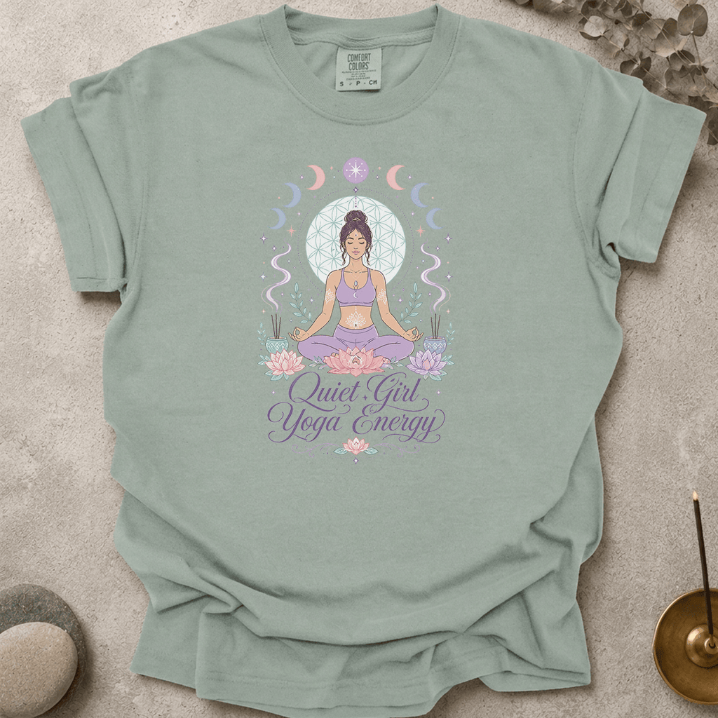 Quiet Girl Yoga Energy t-shirt