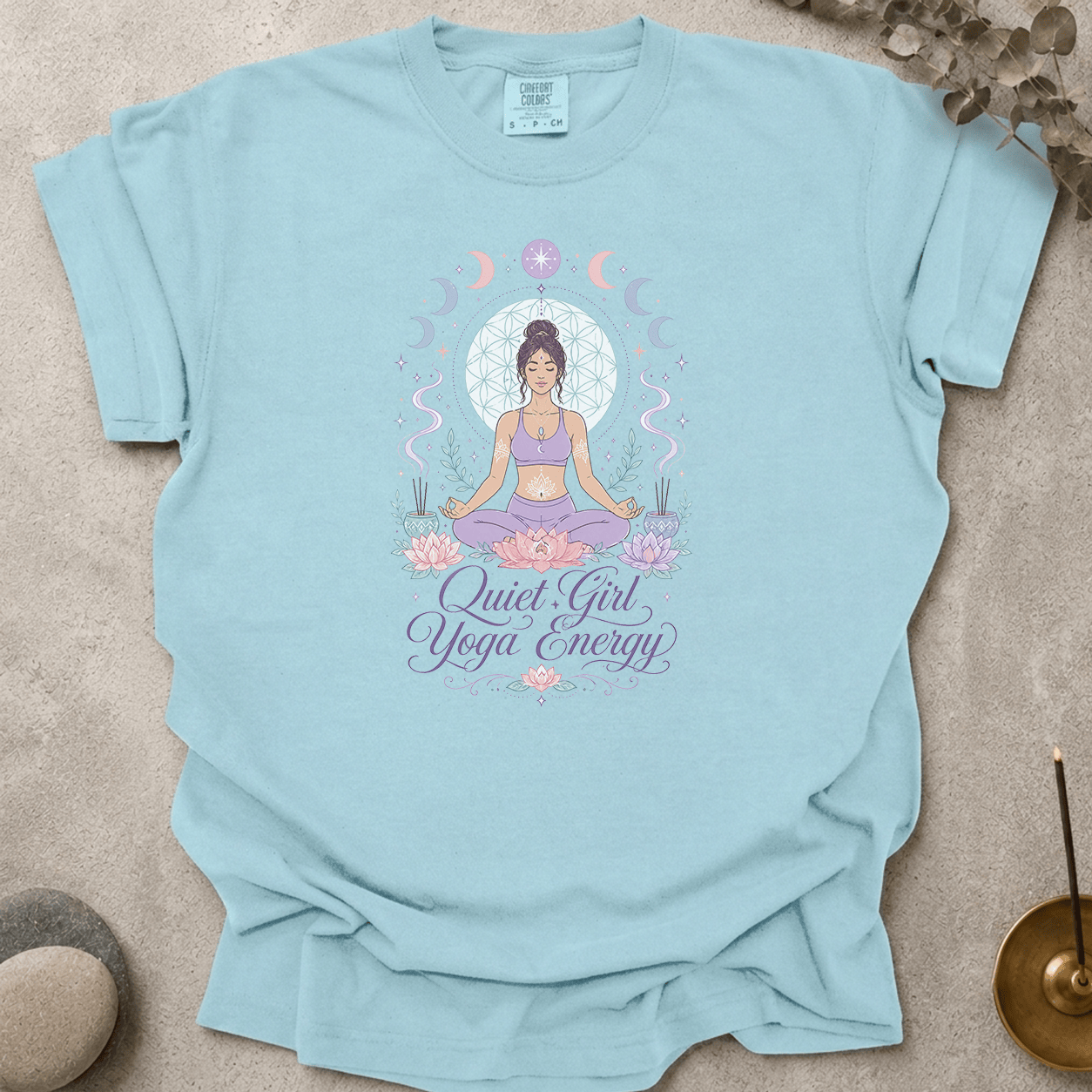 Quiet Girl Yoga Energy t-shirt