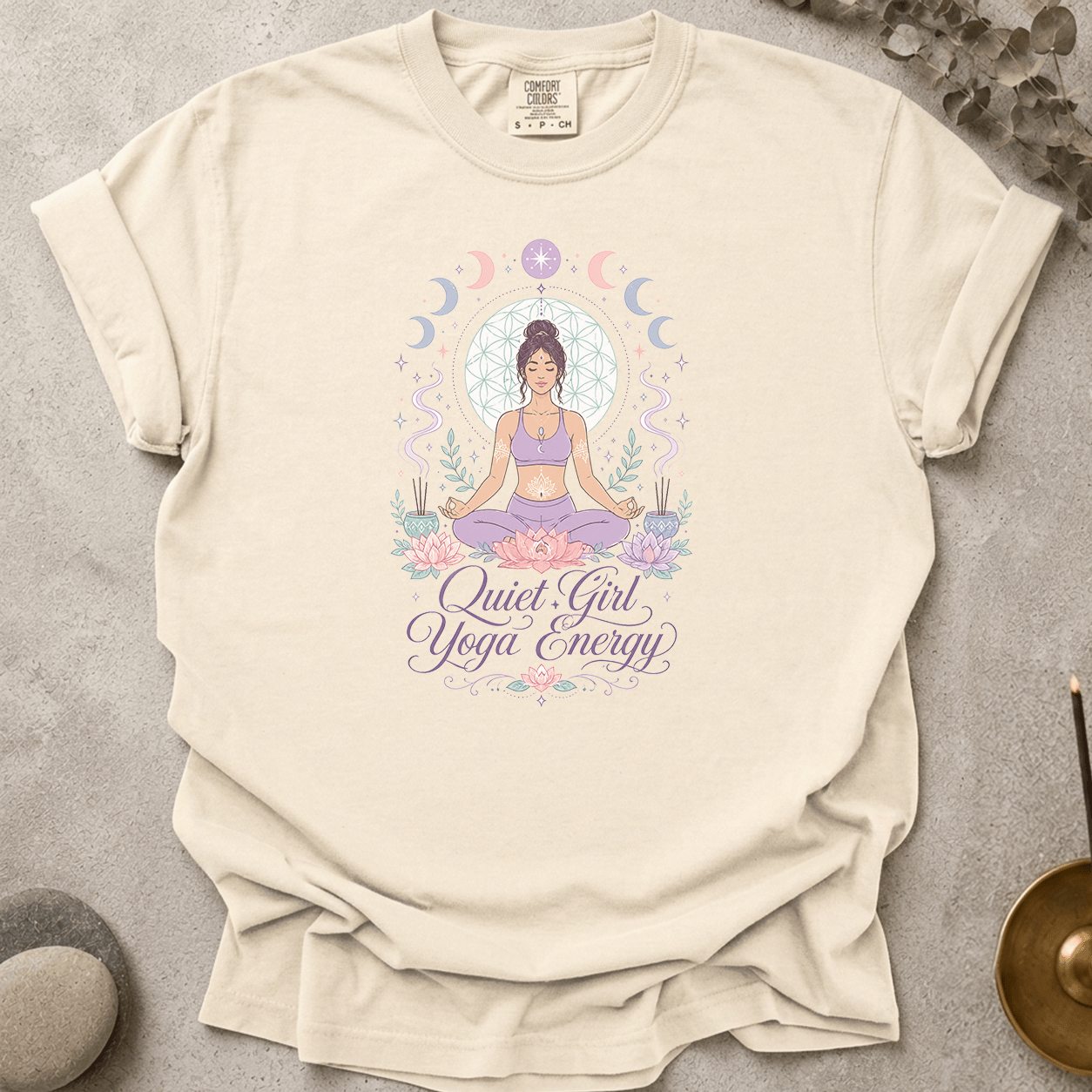 Quiet Girl Yoga Energy t-shirt