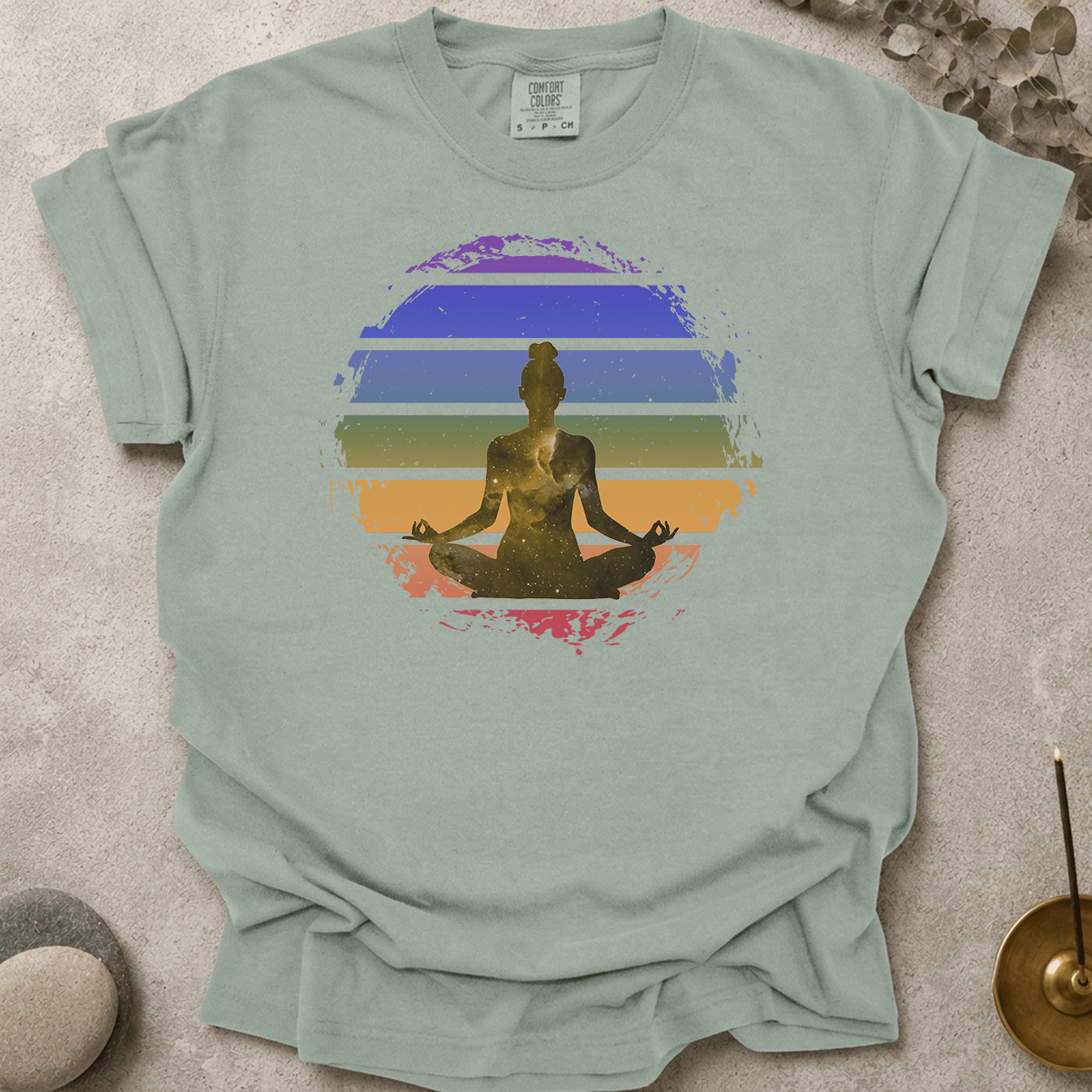 Retro Cosmic Meditation t-shirt
