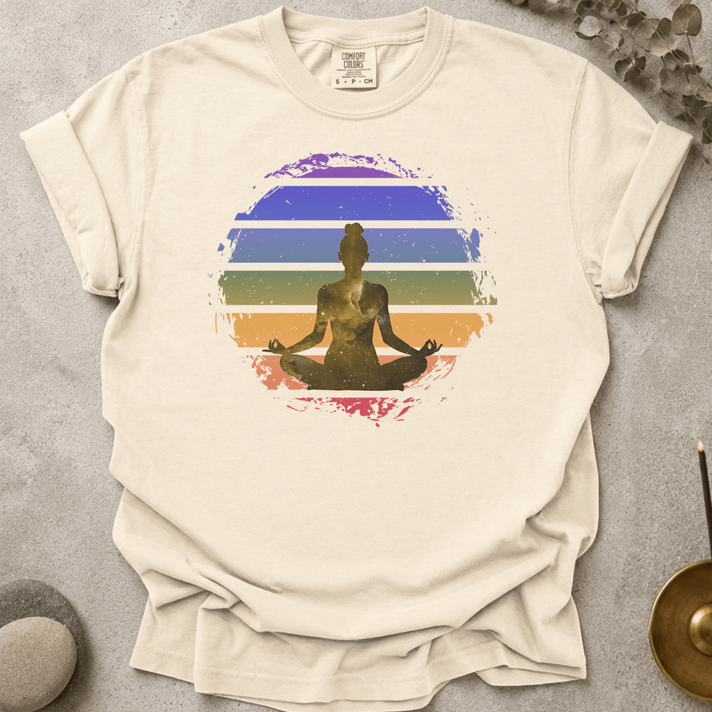 Retro Cosmic Meditation t-shirt