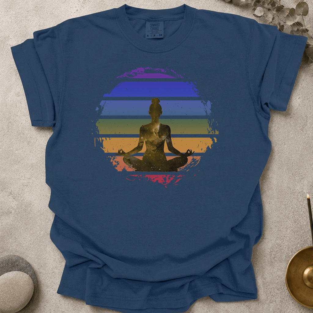 Retro Cosmic Meditation t-shirt