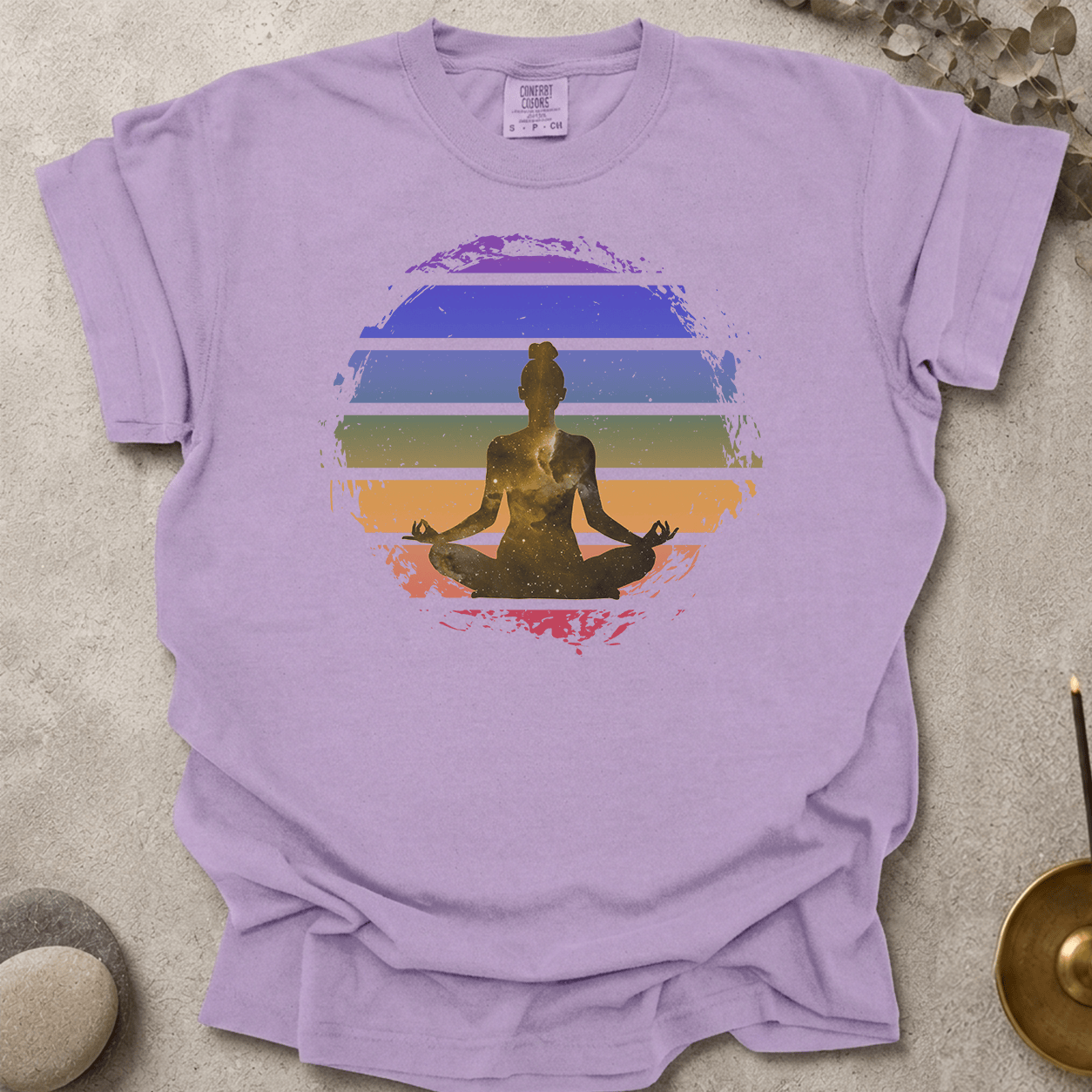 Retro Cosmic Meditation t-shirt