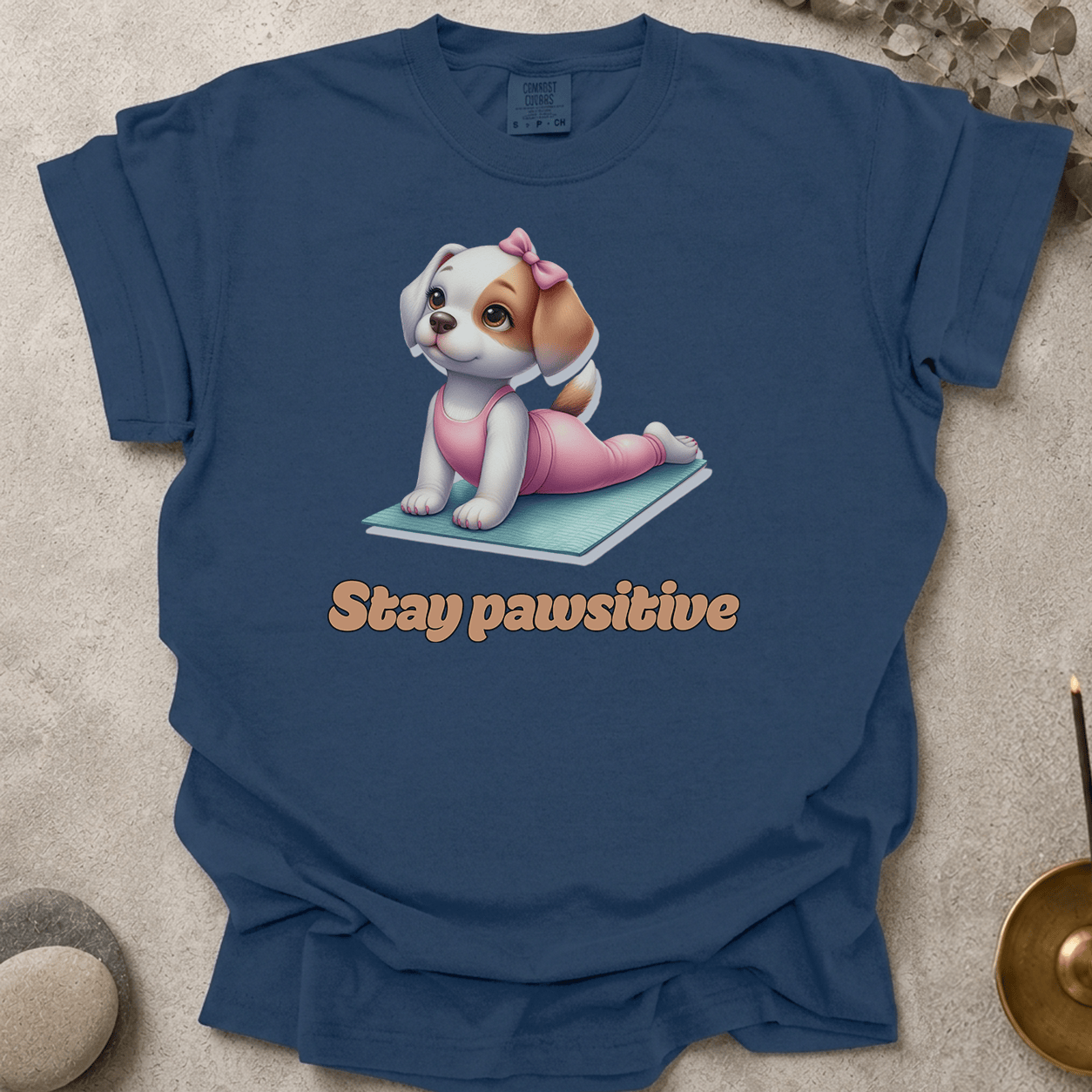 Stay pawsitive t-shirt