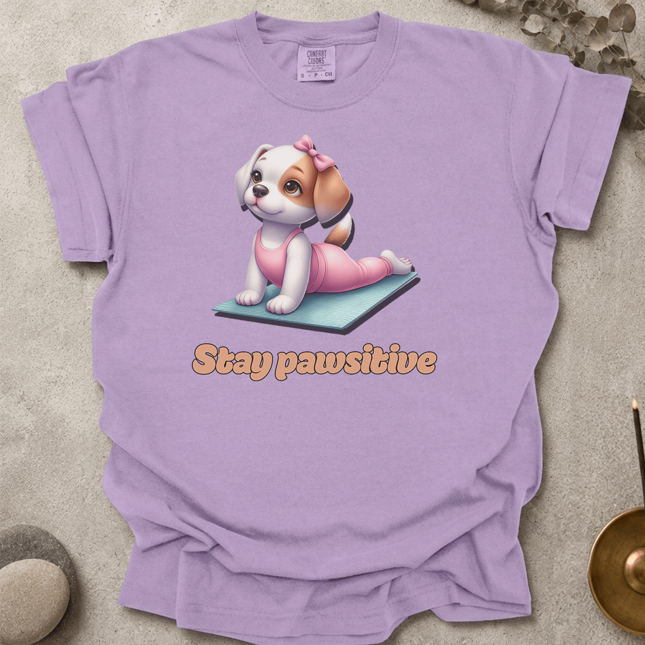 Stay pawsitive t-shirt