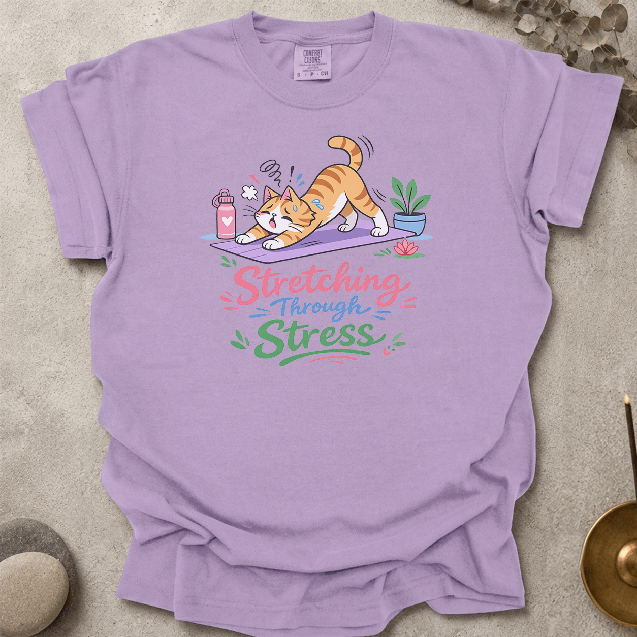 Stretching Through Stress t-shirt